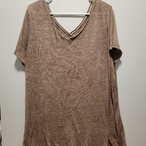 Lightweight over-sized brown t-shirt 2XL